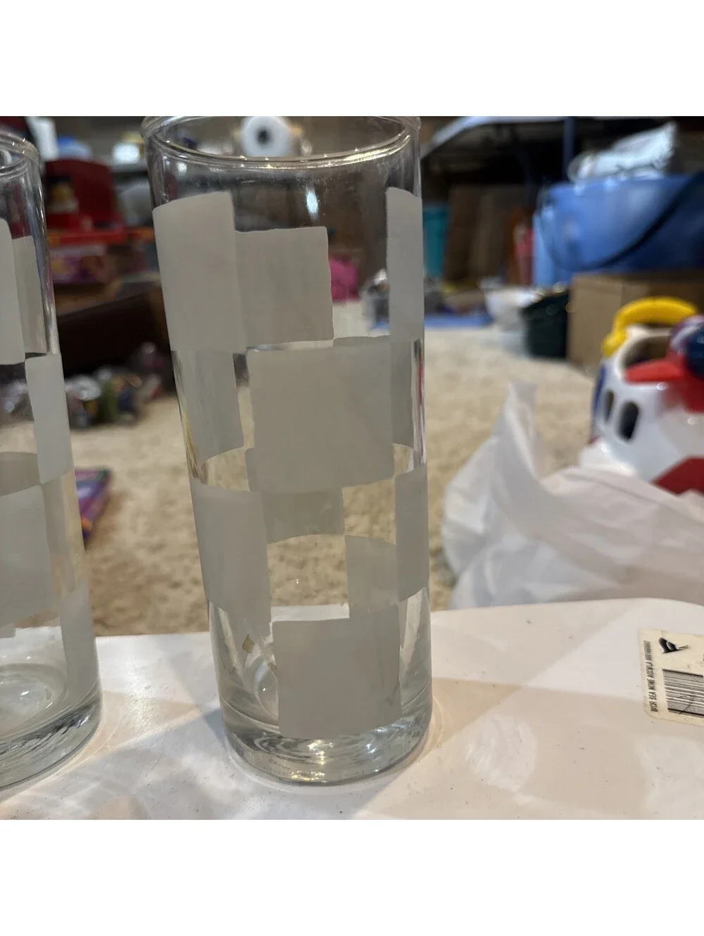 Atmosfera Toni'Eau transparent glass tumblers Set of 4. never used
